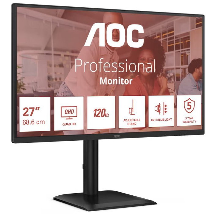 AOC Q27E4CV Monitor QHD de 27 pulgadas con USB-C de 90W y 120 Hz